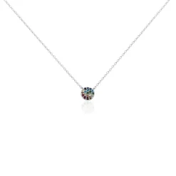 Collier Antonienne Argent Blanc Oxyde De Zirconium