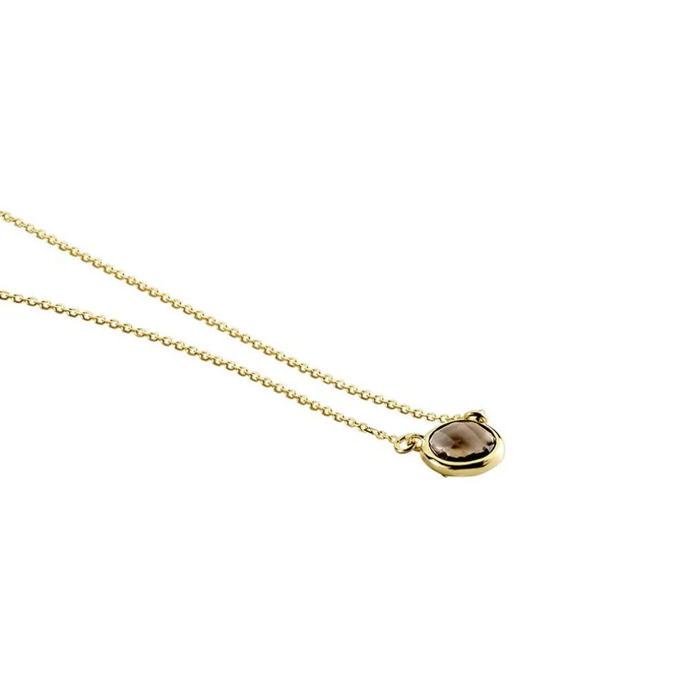 Collier Arenale Or Jaune Quartz