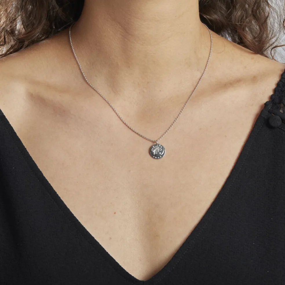 Collier Argent Bapper Oxydes De Zirconium