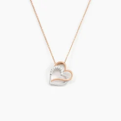 Collier Argent Bicolore Serapis Oxyde De Zirconium