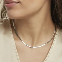 Collier Argent Blanc Alayna