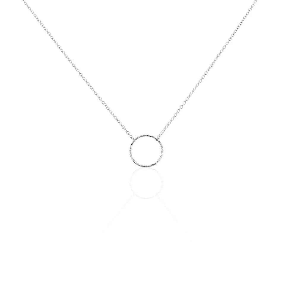 Collier Argent Blanc Anvallus