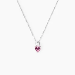 Collier Argent Blanc Atieno Oxyde De Zirconium