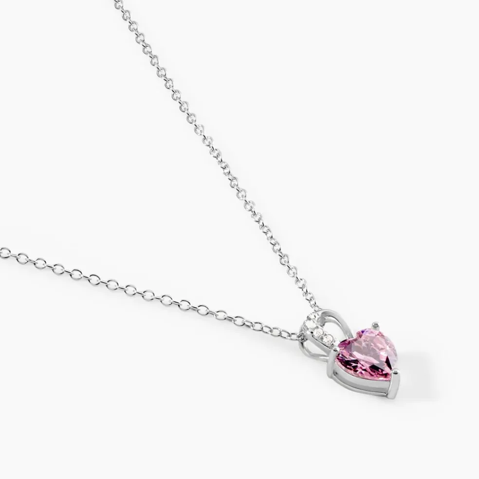 Collier Argent Blanc Atieno Oxyde De Zirconium