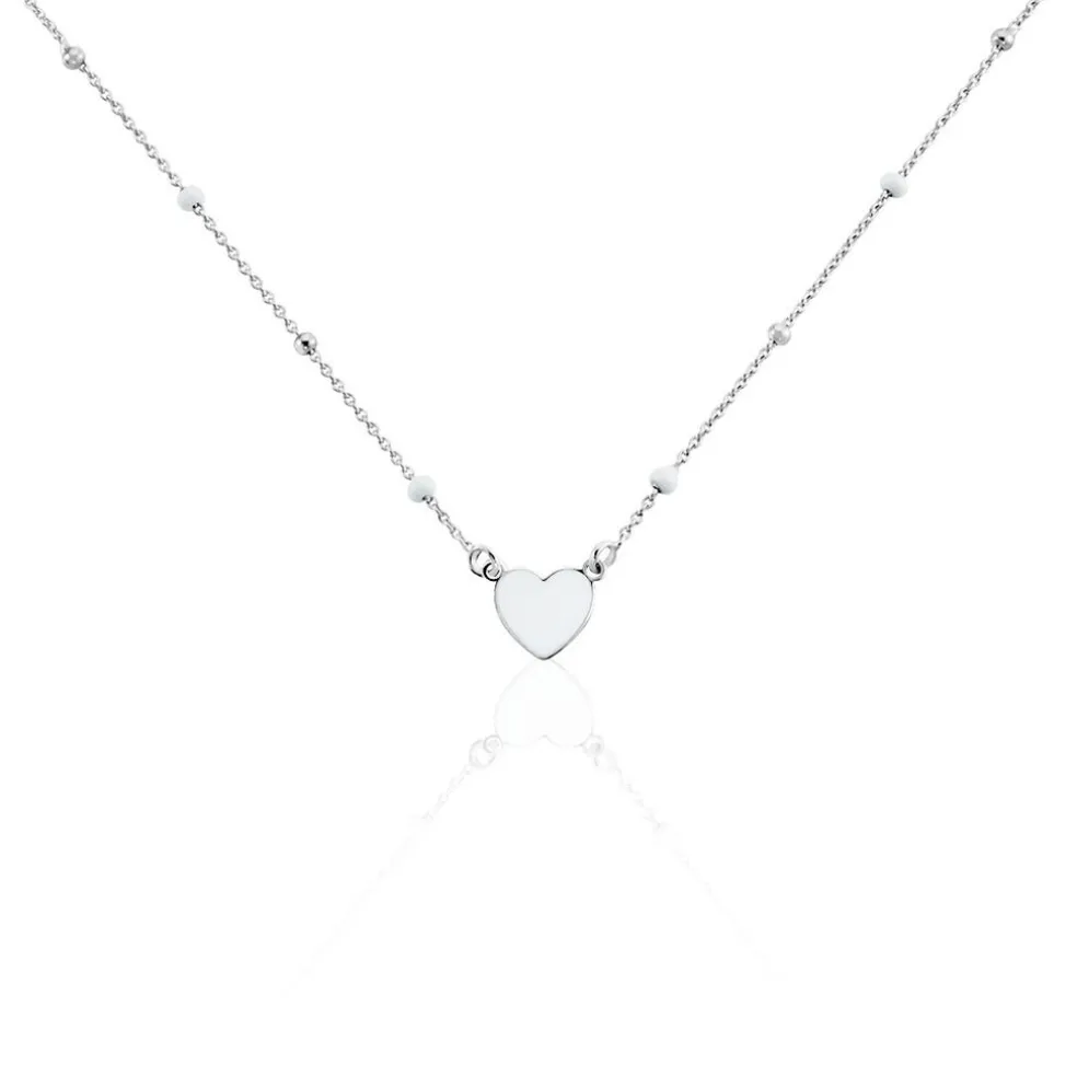 Collier Argent Blanc Augustine