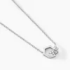 Collier Argent Blanc Bee Good Oxyde De Zirconium