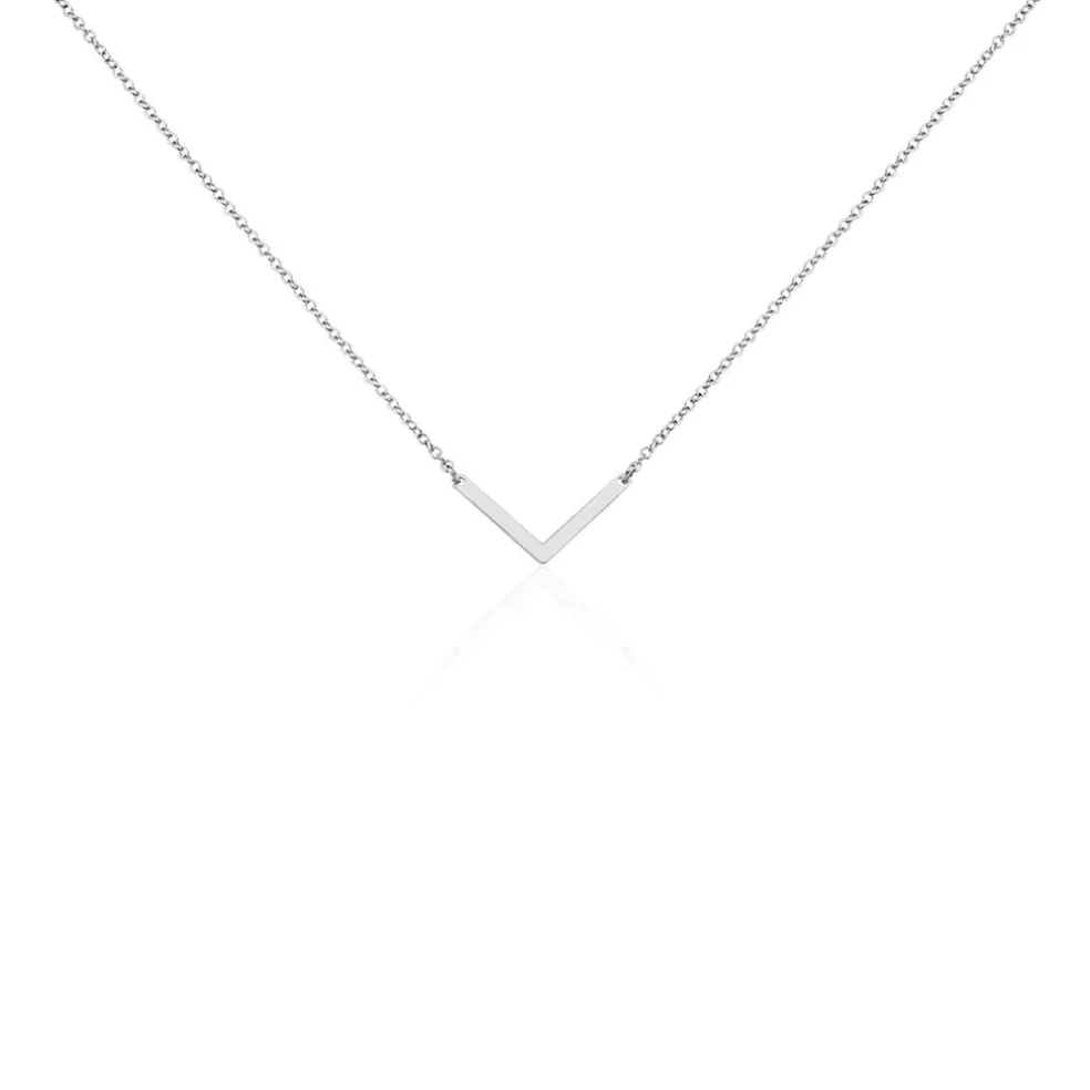 Collier Argent Blanc Lakia