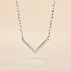 Collier Argent Blanc Lakia
