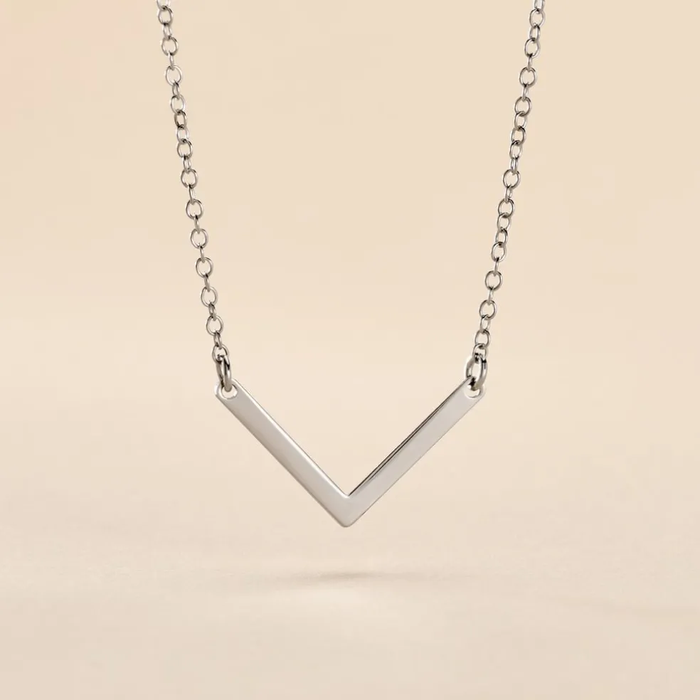 Collier Argent Blanc Lakia