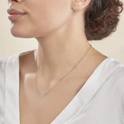 Collier Argent Blanc Lakia