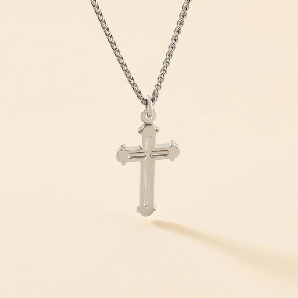 Collier Argent Blanc Nicolaos