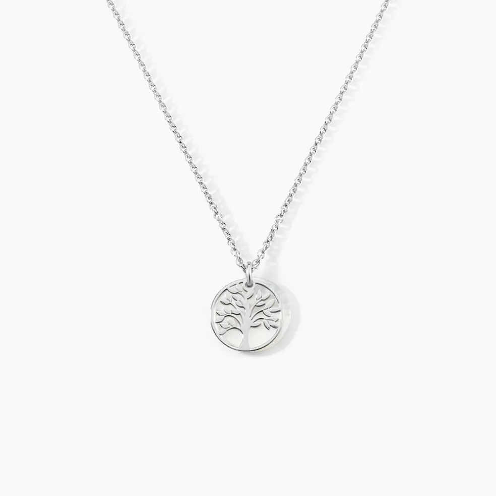 Collier Argent Blanc Sofee Nacre