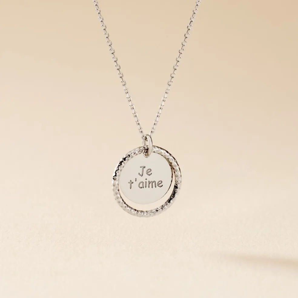 Collier Argent Blanc Vaodez