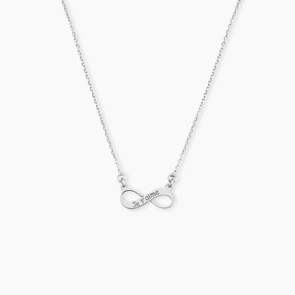 Collier Argent Blanc Wandis