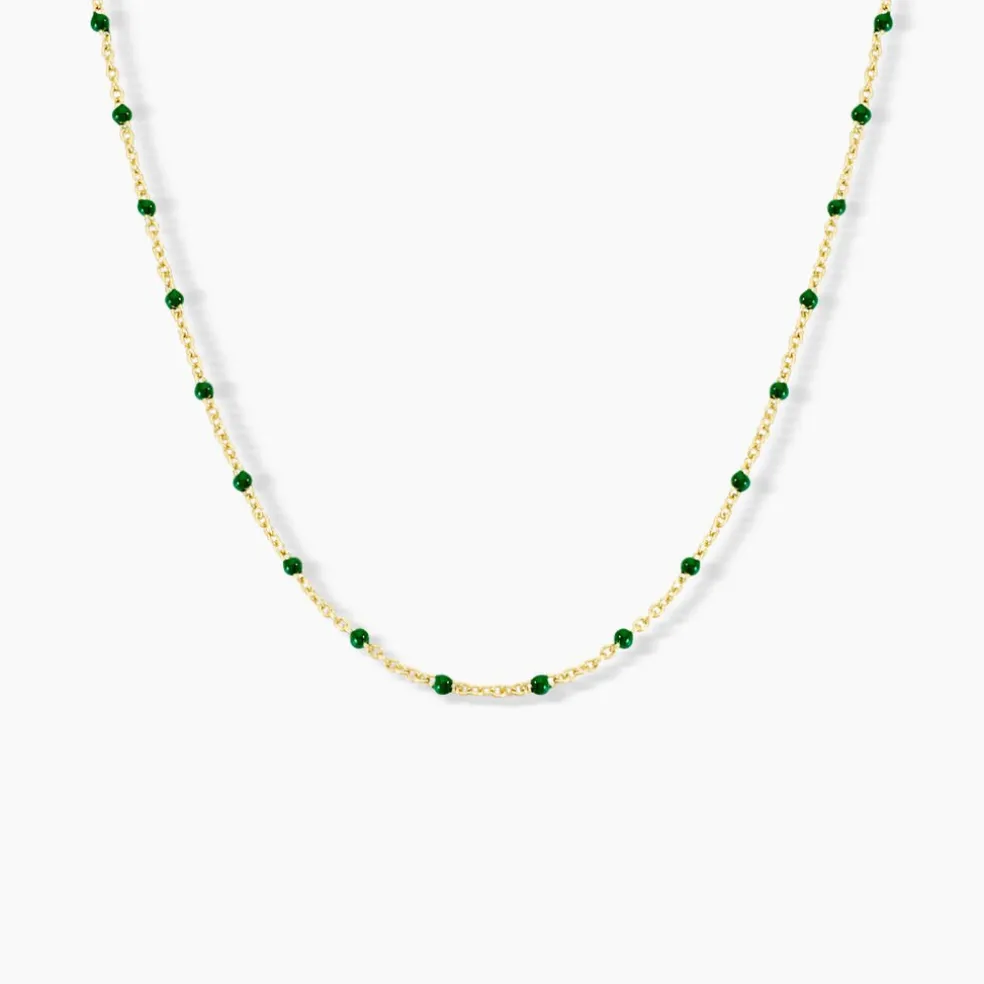 Collier Argent Dore Polka