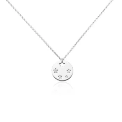 Collier Argent Grigori Oxydes De Zirconium