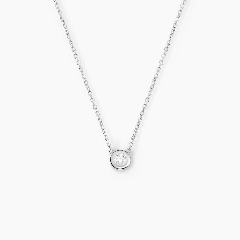Collier Argent Laureano Oxydes De Zirconium