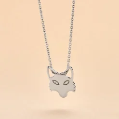 Collier Argent Mechtelt Oxydes De Zirconium