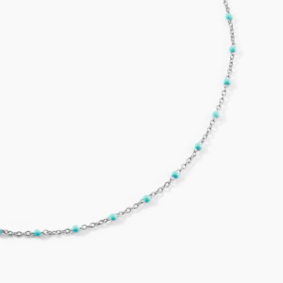 Collier Argent Polka