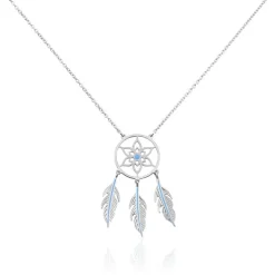 Collier Argent Polygale