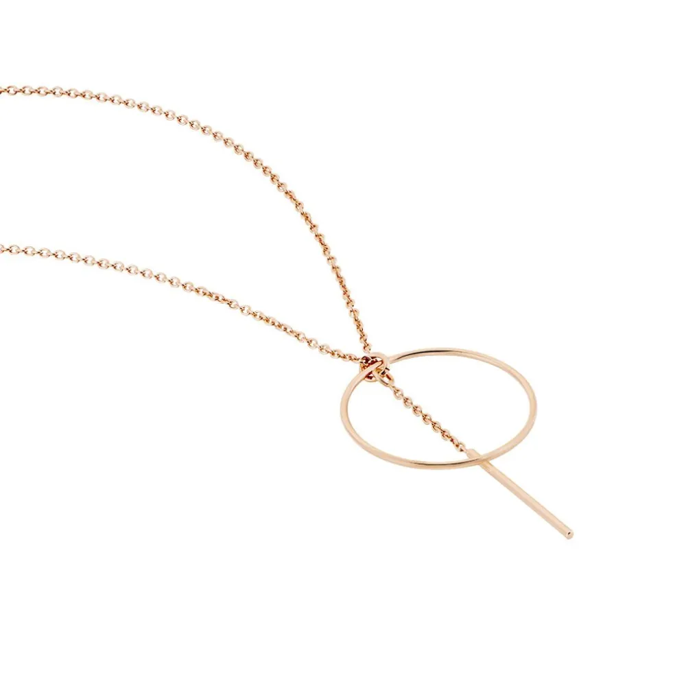 Collier Argent Rose Enissa