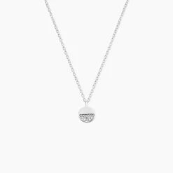 Collier Argent Viviano Oxydes De Zirconium
