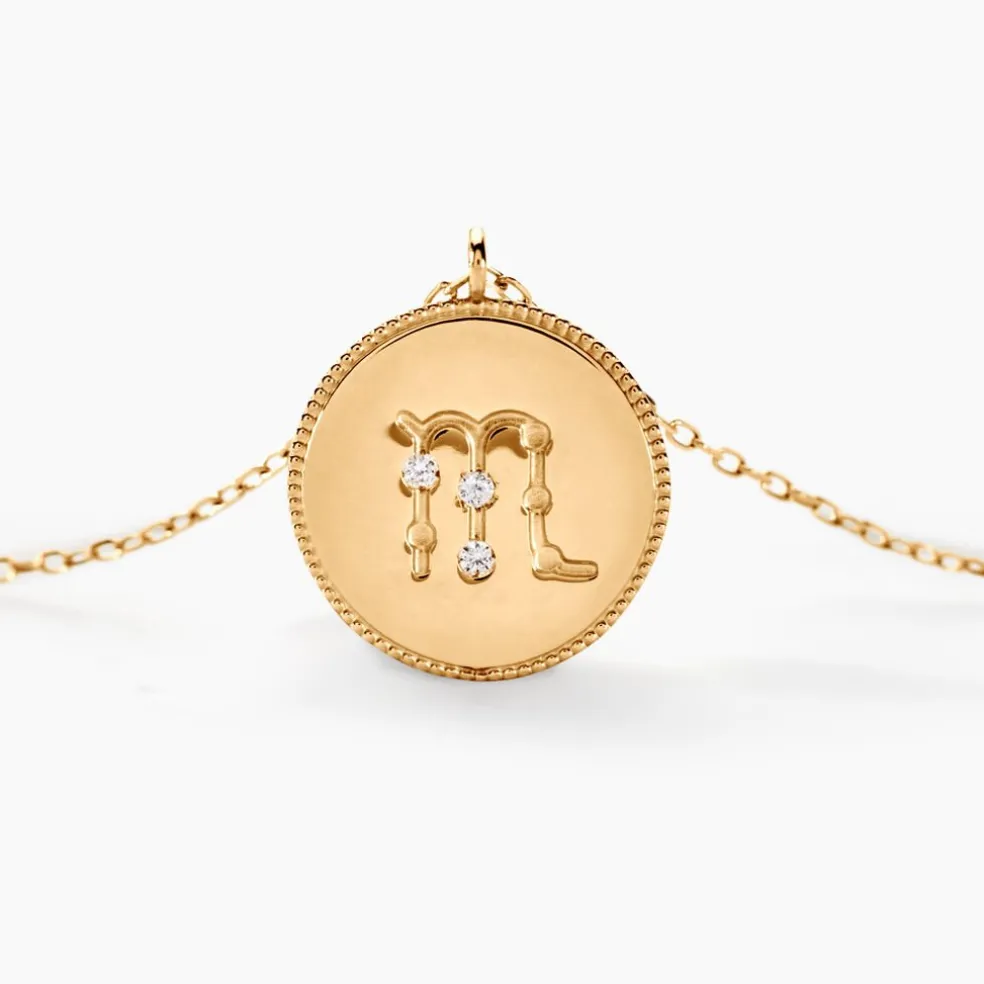 Collier Astrolae Or Jaune Diamant