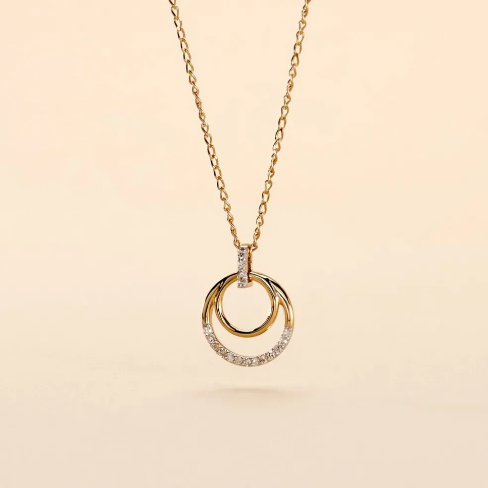 Collier Atlanta Or Jaune Diamant