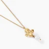 Collier Audley Or Jaune Perle De Culture