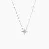 Collier Aveline Or Blanc Diamant