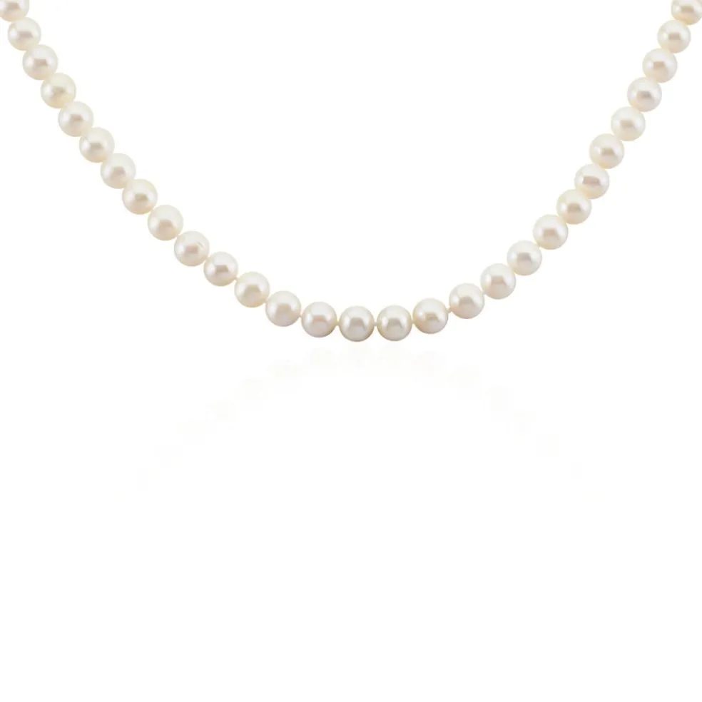 Collier Baroque Or Jaune Perle De Culture