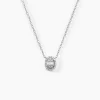 Collier Baroque Party Argent Blanc Oxyde De Zirconium