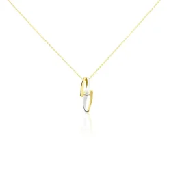 Collier Blandine Or Bicolore Diamant