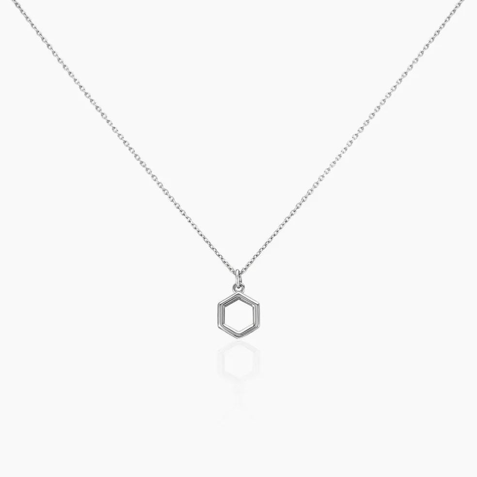 Collier Brielle Argent Blanc