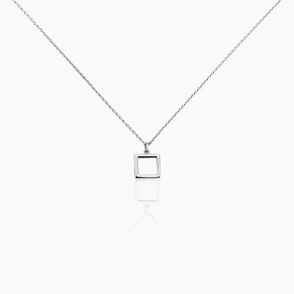 Collier Brielle Argent Blanc