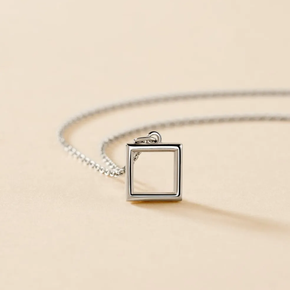 Collier Brielle Argent Blanc