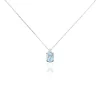 Collier Britney Or Blanc Topaze Et Oxyde De Zirconium