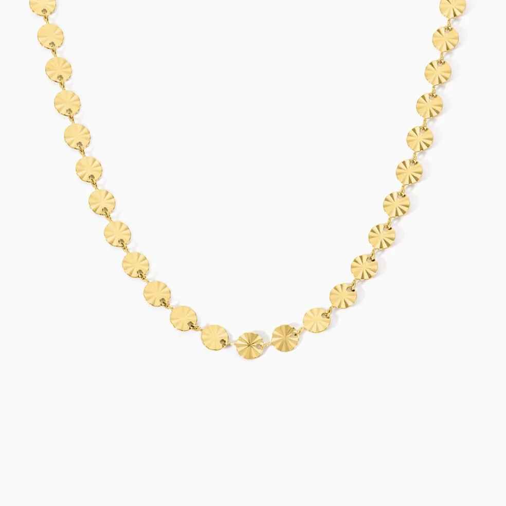Collier Calliandra Acier Jaune