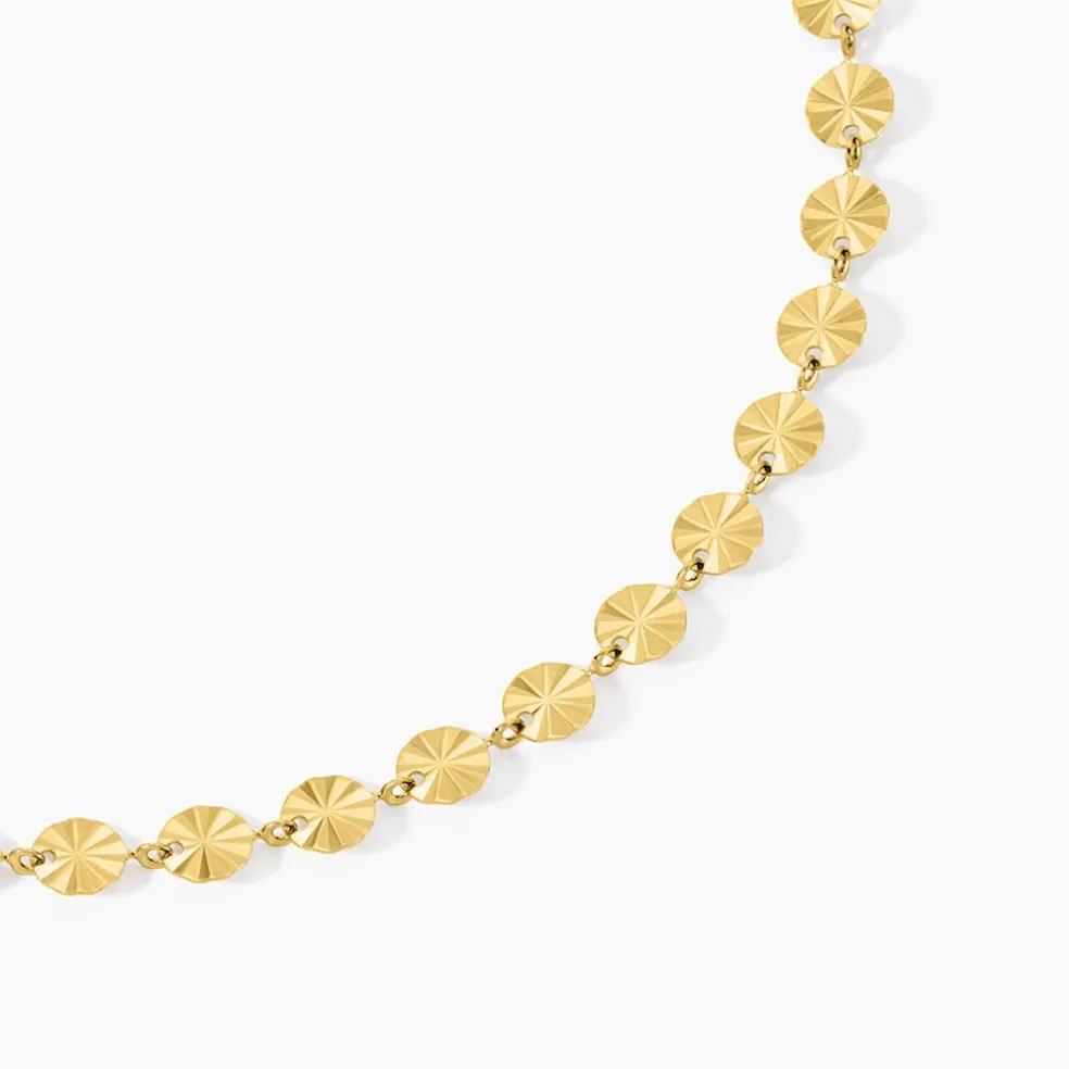 Collier Calliandra Acier Jaune