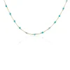 Collier Calliope Plaqué Or Doré Amazonite