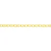 Collier Capucin Or Jaune Maille Marine Plate