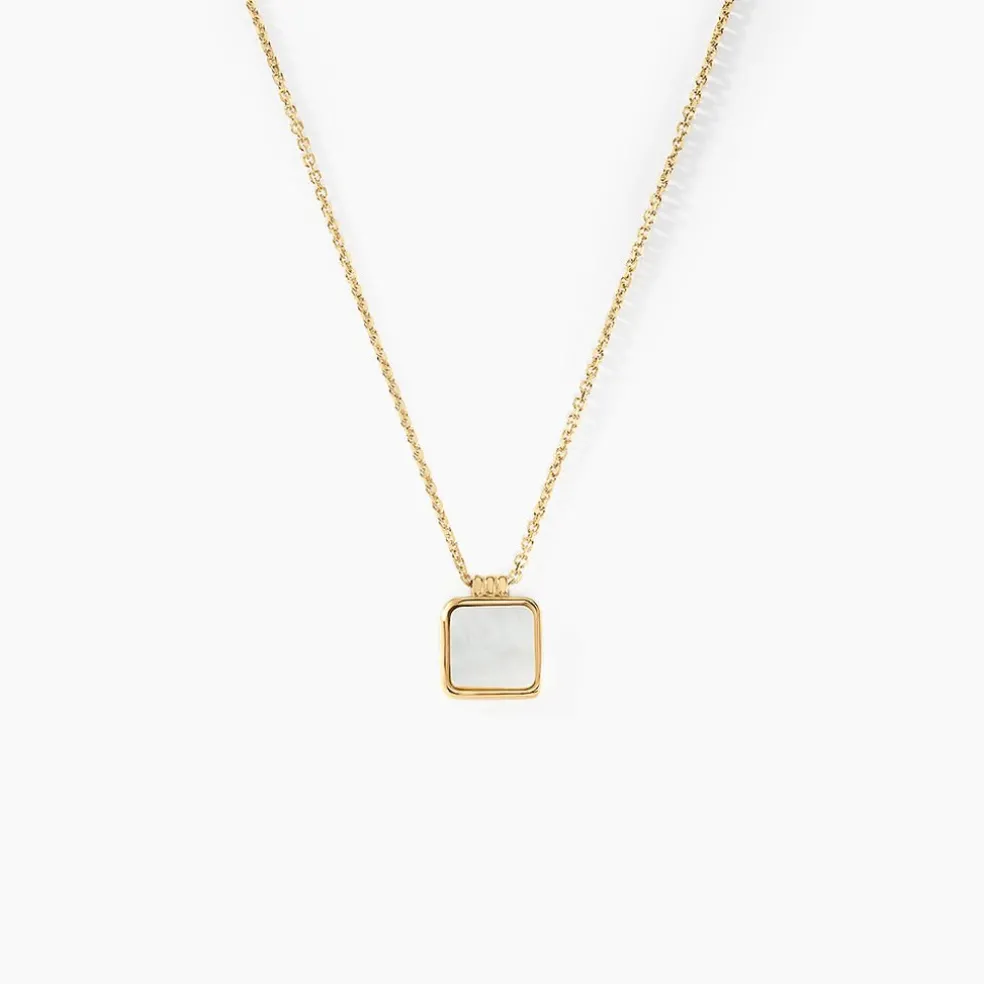 Collier Caron Or Jaune Nacre