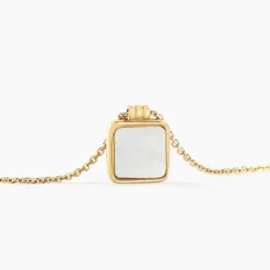 Collier Caron Or Jaune Nacre