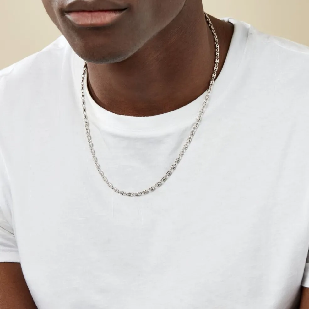 Collier Carrus Argent Blanc