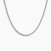 Collier Casper Argent Blanc