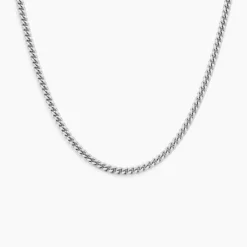 Collier Casper Argent Blanc