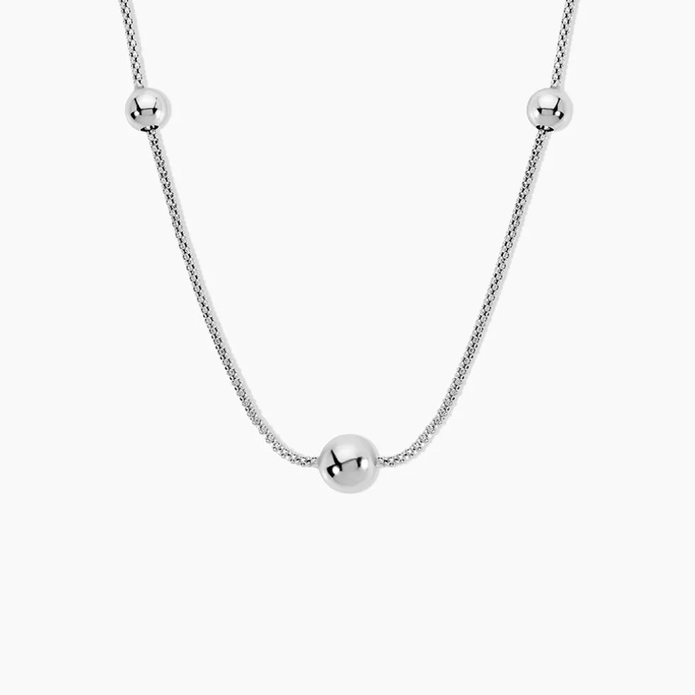 Collier Catarina Argent Blanc