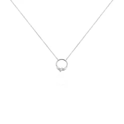 Collier Catiane Argent Blanc Oxyde De Zirconium