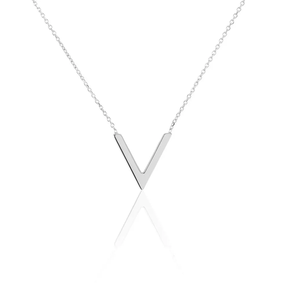 Collier Celene Or Blanc