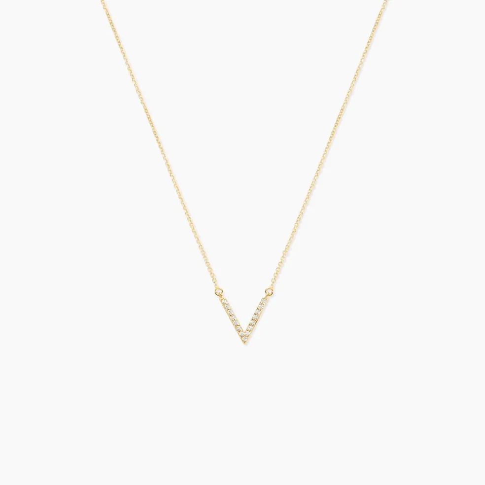 Collier Celene Or Jaune Oxyde De Zirconium